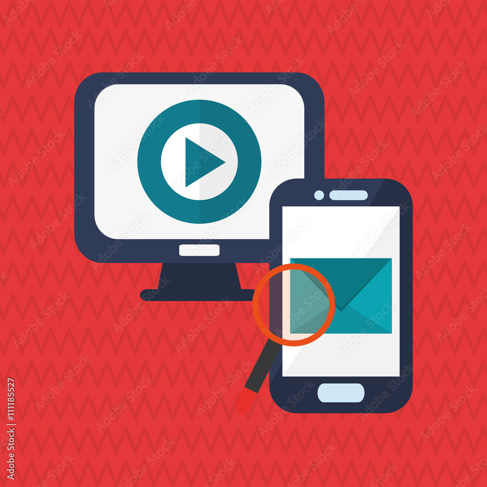 Technology design. smartphone icon. colorful illustration Technology design. smartphone icon. colorful illustration