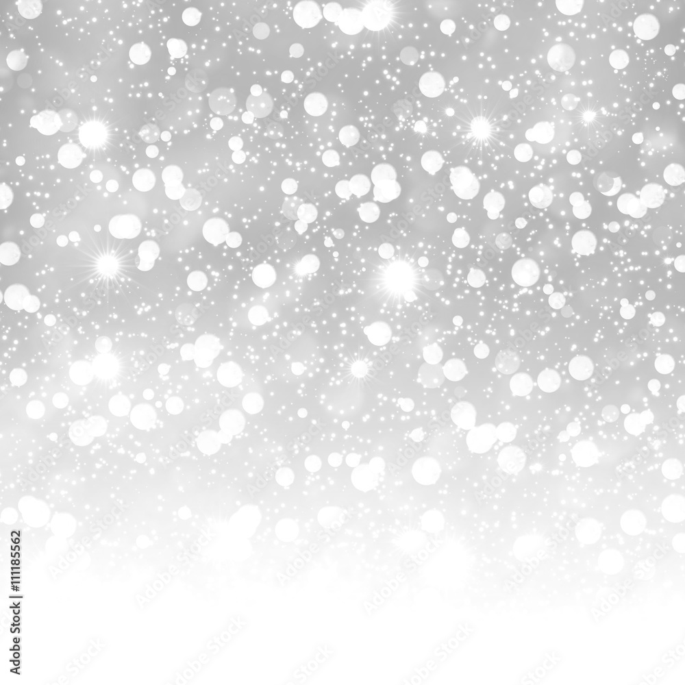 Glittering particles stardust silver wallpaper