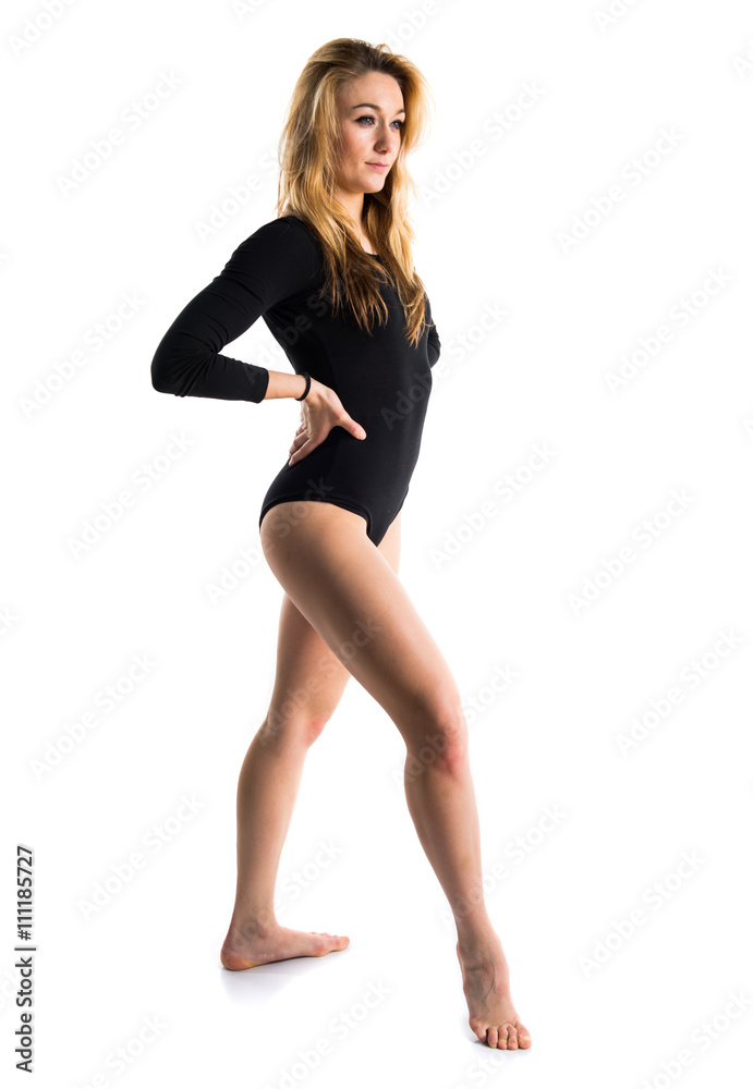 Dancer woman in studio