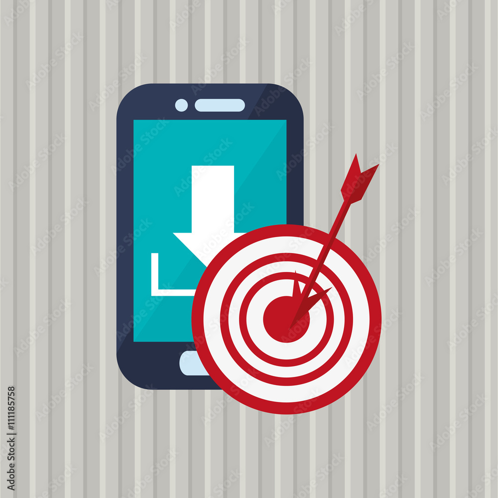 Technology design. smartphone icon. colorful illustration Technology design. smartphone icon. colorful illustration