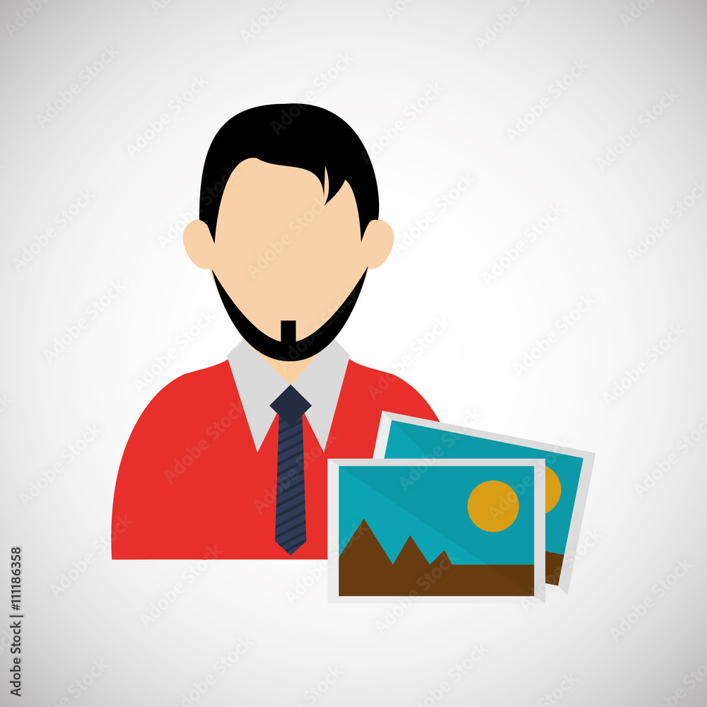 businessman design. corporate icon. Isolated illustration businessman design. corporate icon. Isolated illustration