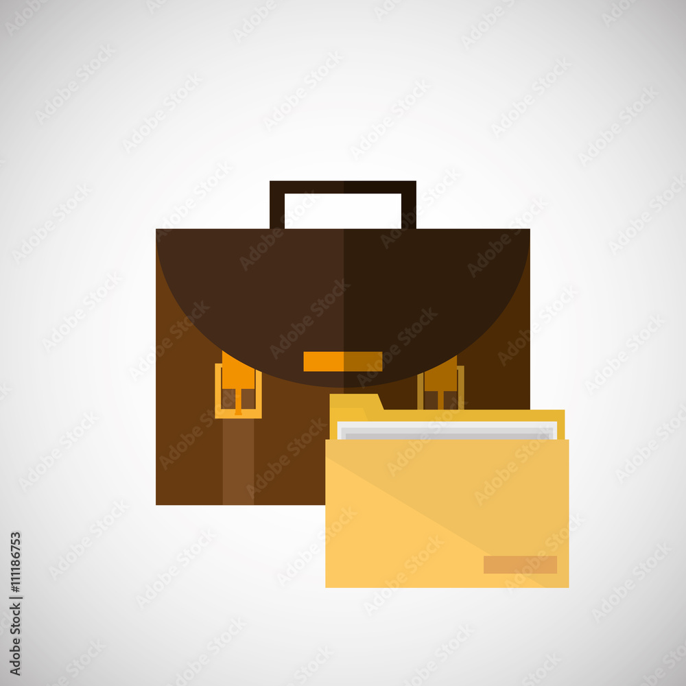 suitcase design. office icon. Isolated illustration suitcase design. office icon. Isolated illustration
