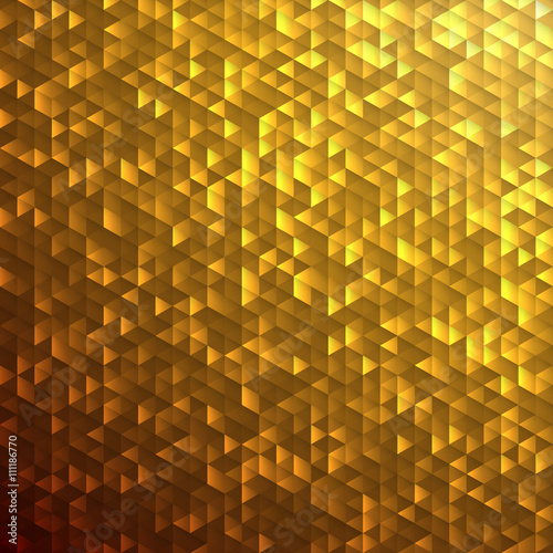 Gold yellow glittering lamina sequins mosaic pattern.