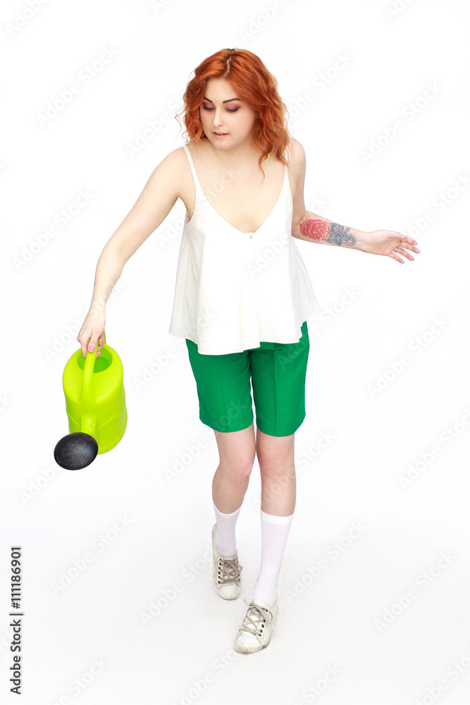 Happy Young Woman Isolated On White Background Happy Young Woman Isolated On White Background