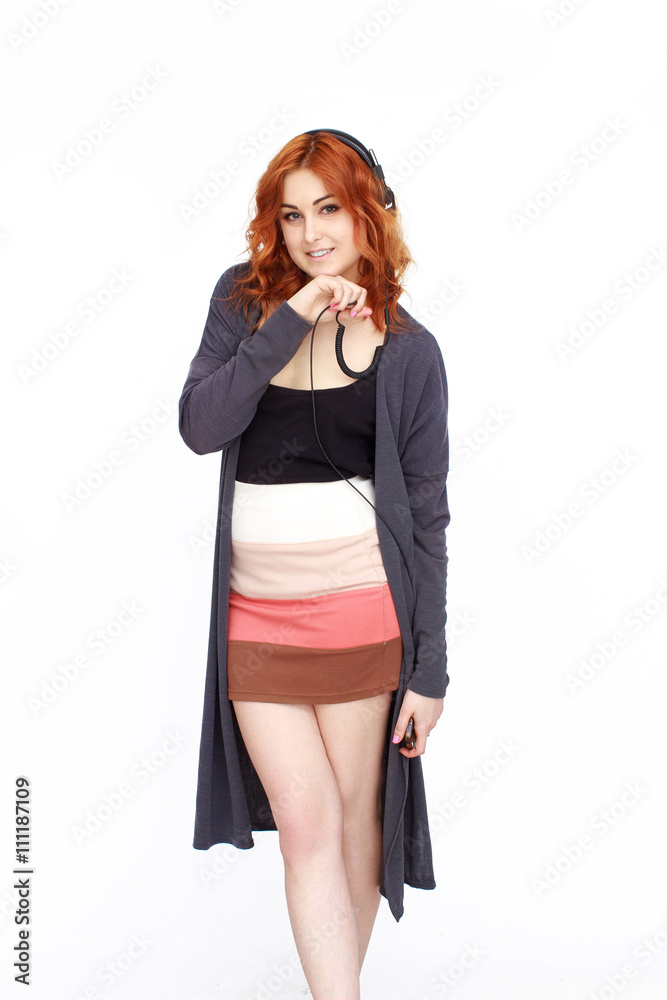 Happy Young Woman Isolated On White Background Happy Young Woman Isolated On White Background