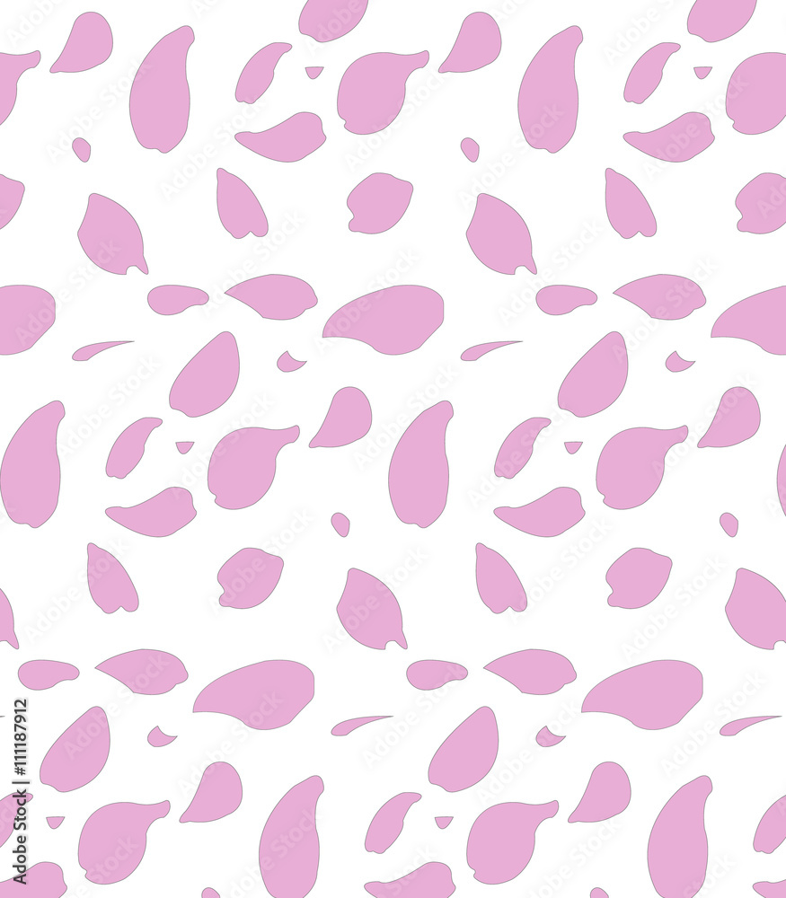 pink flying petals of sakura. vector background.