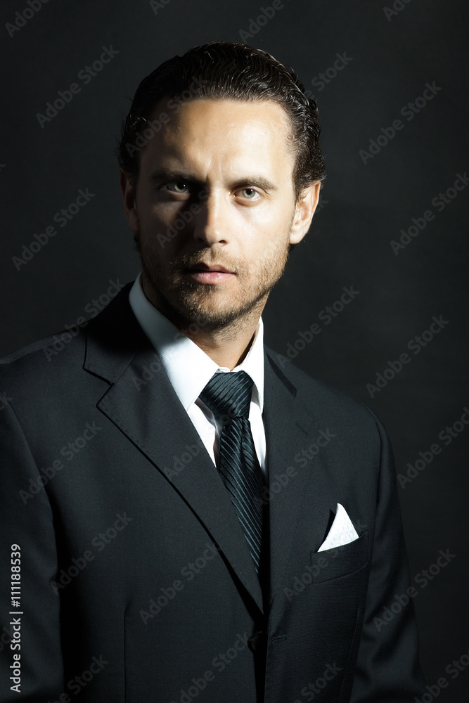 Man in black suit Man in black suit