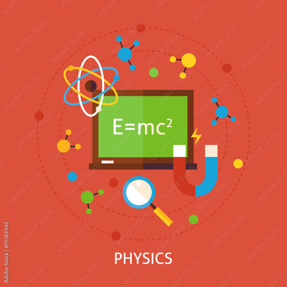 Obraz premium Chemistry Science Flat Vector Concept