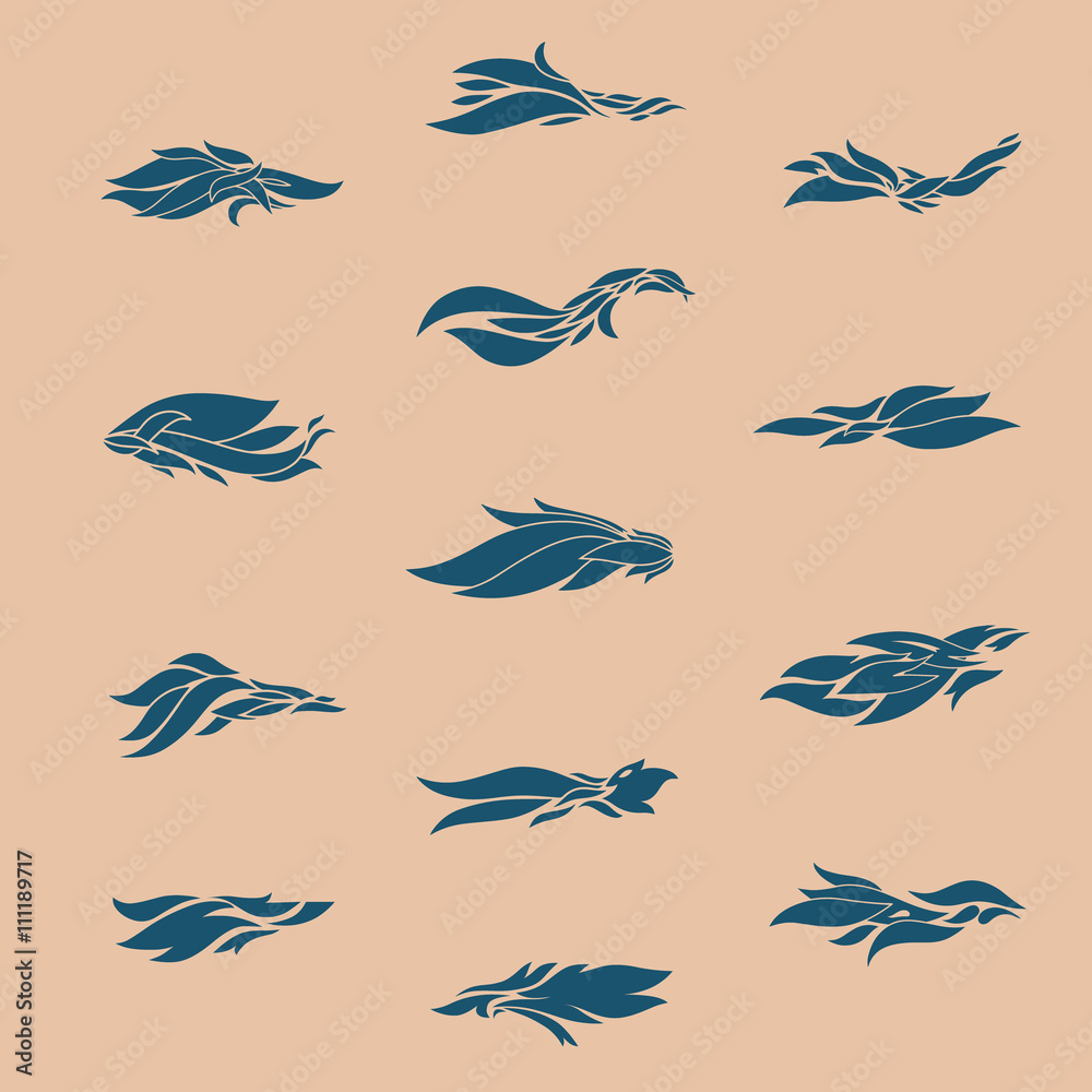 set of tattoo elements set of tattoo elements