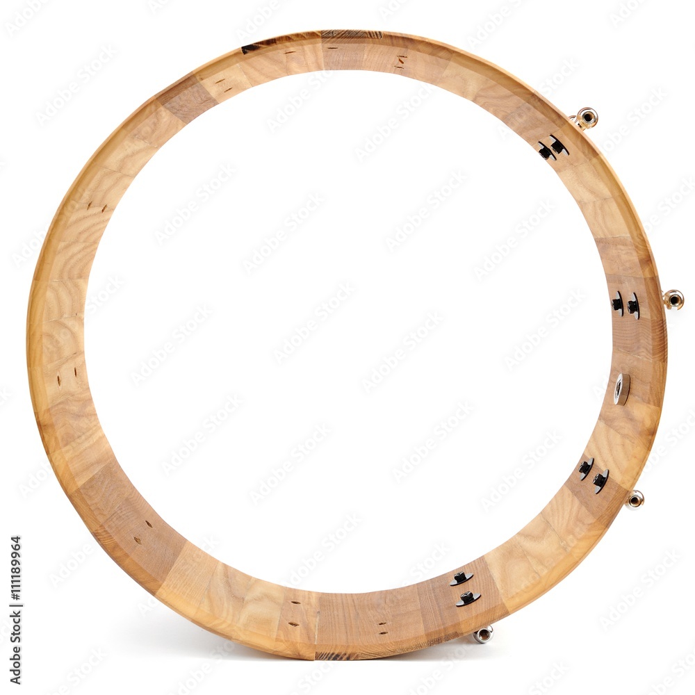 Obraz premium Wooden base for drum isolated