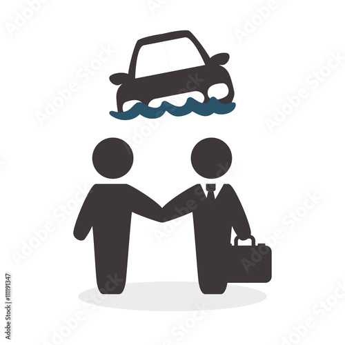 Insurance design.  protection concept.  isolated illustration © djvstock