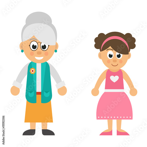 grandmother and granddaughter