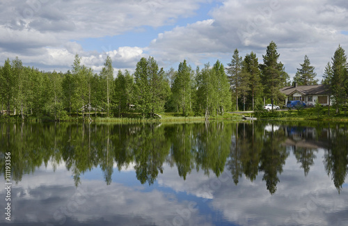 Beautiful lake. Northern Finland