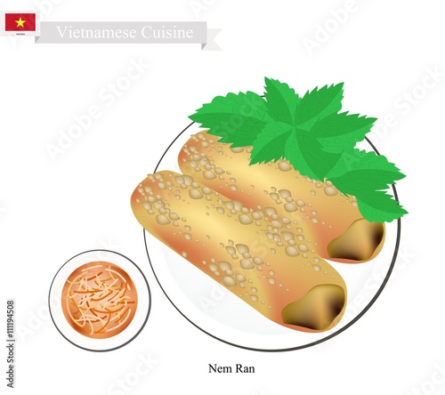 Nem Ran or Vietnamese Crispy Spring Rolls