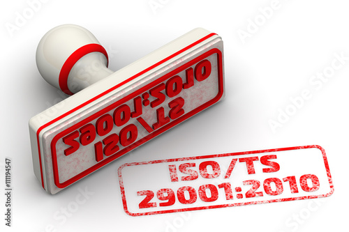 ISO/TS 29001:2010. Seal and imprint