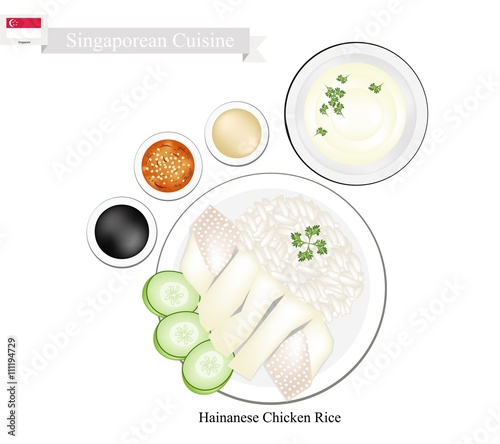 Hainanese Chicken Rice, A Popular Dish in Singapore