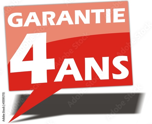bouton garantie 4 ans