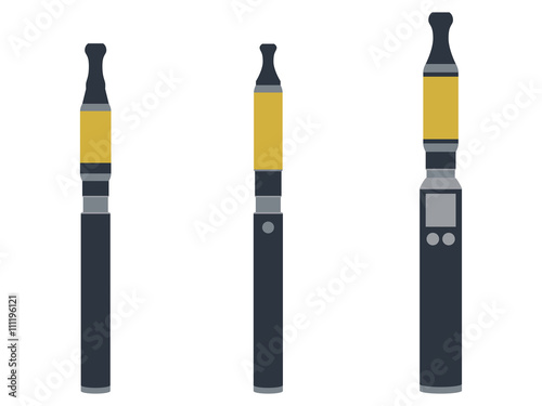 Electronic cigarette. Various types vaporizers.
