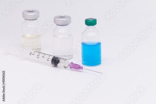 Medical Vials and syringe,for medicine injection