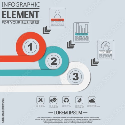 ELEMENT FOR INFOGRAPHIC  TEMPLATE GEOMETRIC FIGURE OVERLAPPING CIRCLES SECOND EDITION
