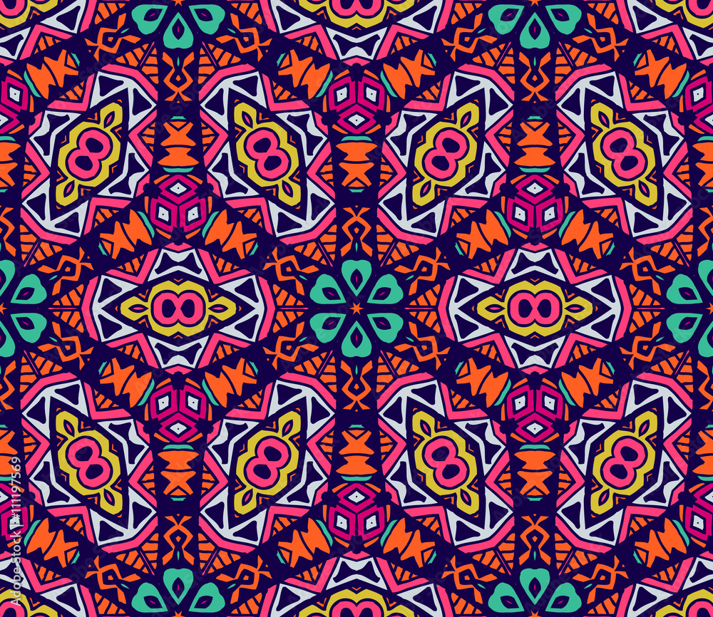 geometric floral design pattern