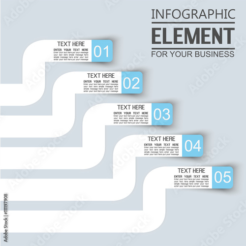 ELEMENT FOR INFOGRAPHIC TEMPLATE GEOMETRIC FIGURE FOR YOUR BUSINESS THIRD EDITION BLUE