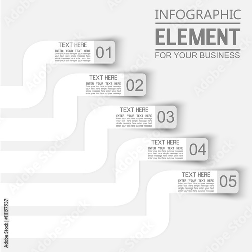 ELEMENT FOR INFOGRAPHIC TEMPLATE GEOMETRIC FIGURE FOR YOUR BUSINESS THIRD EDITION WHITE