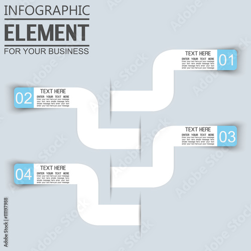 ELEMENT FOR INFOGRAPHIC TEMPLATE GEOMETRIC FIGURE THIRD EDITION BLUE
