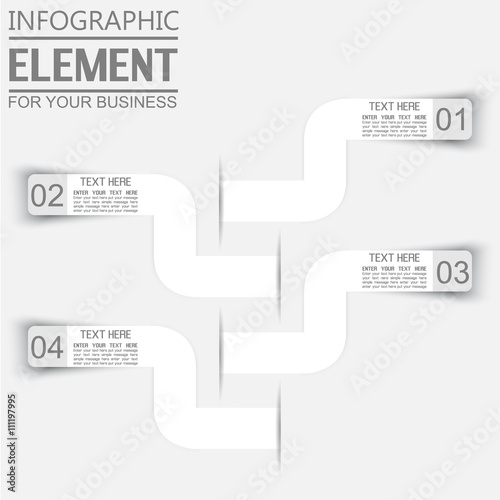 ELEMENT FOR INFOGRAPHIC TEMPLATE GEOMETRIC FIGURE THIRD EDITION WHITE