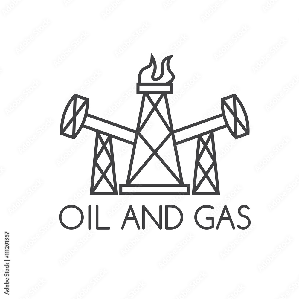oil and gas industry vector design template