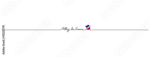 ALLEZ LA FRANCE TYPO SCOLAIRE