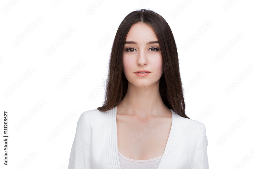 Young Woman Isolated On White Background Young Woman Isolated On White Background