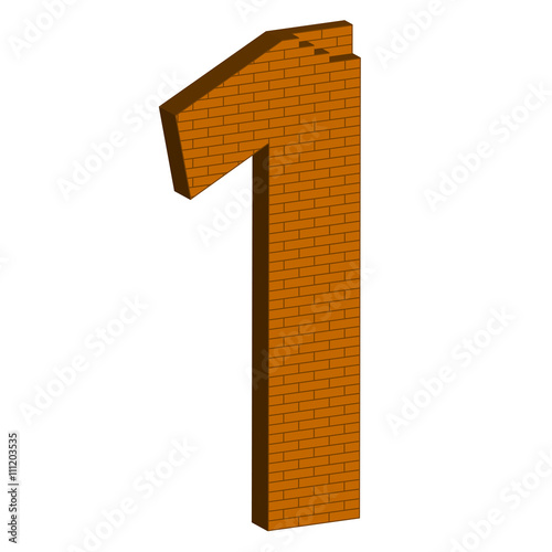 The number in the form of brickwork