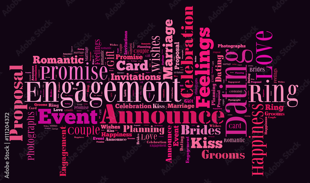 Engagement word cloud concept Engagement word cloud concept