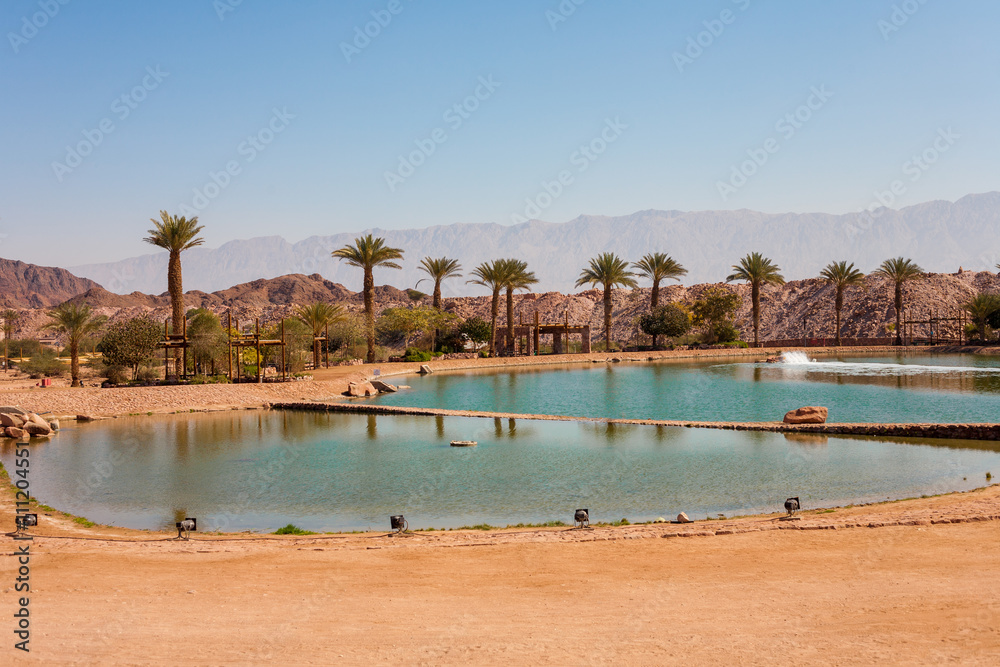 The Timna Lake in the Negev desert
