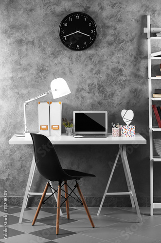 Interior of modern workplac...