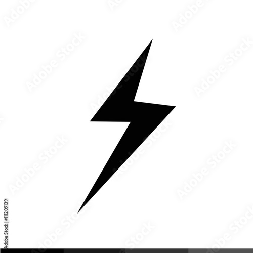 Lightning icon illustration design