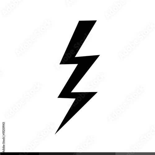 Lightning icon illustration design