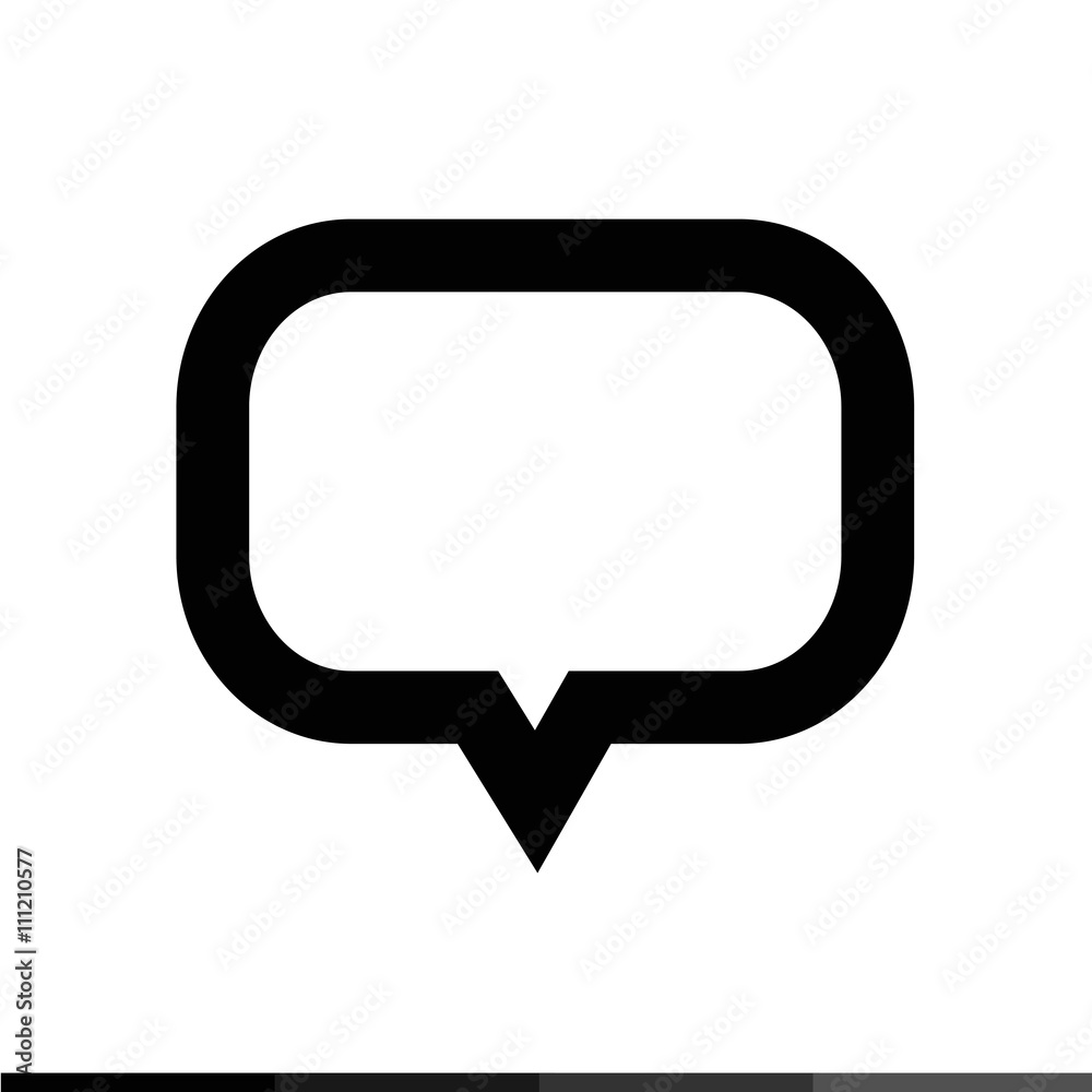 Naklejka premium Speech bubble icon illustration design
