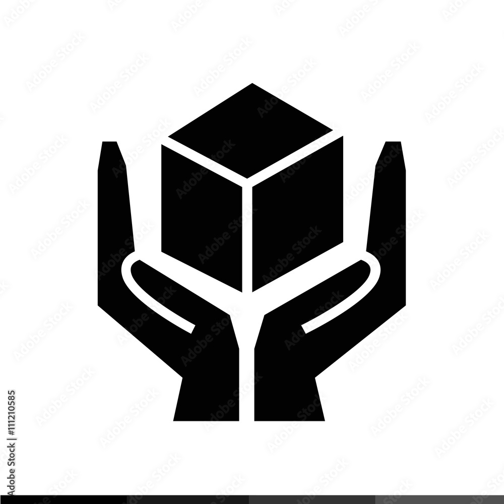Handle with care sign icon illustration design Handle with care sign icon illustration design