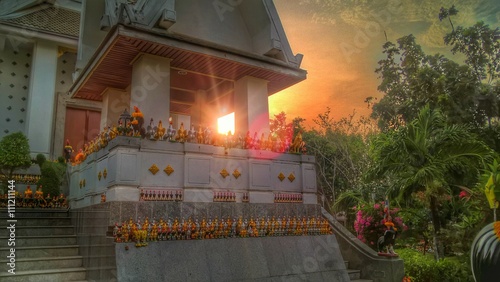 #Traval #thailand #tample #sunset#Shrine photo
