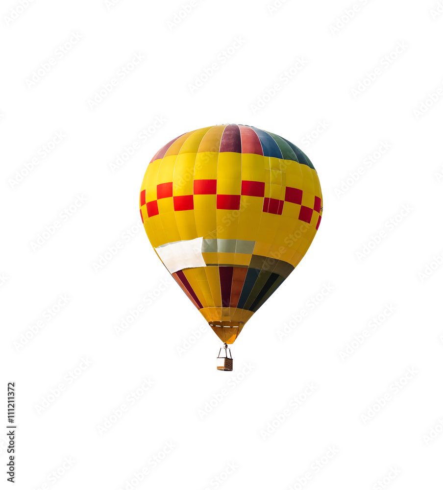 Fototapeta premium hot air balloon isolated on white background