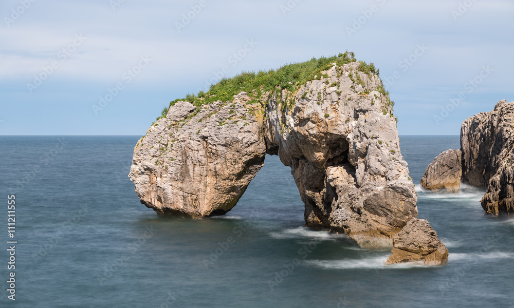 Coastline cliff