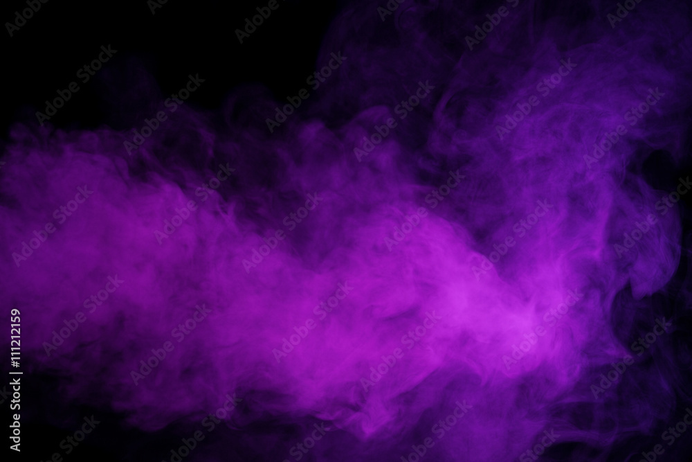 Abstract purple smoke hookah. - obrazy, fototapety, plakaty 
