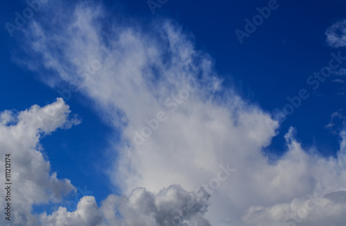 Blue sky with cloud