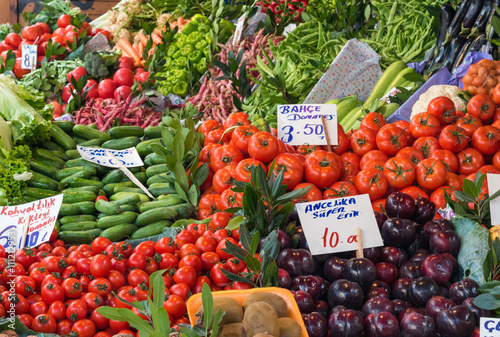 Vegetables on a turkish market in Istanbul