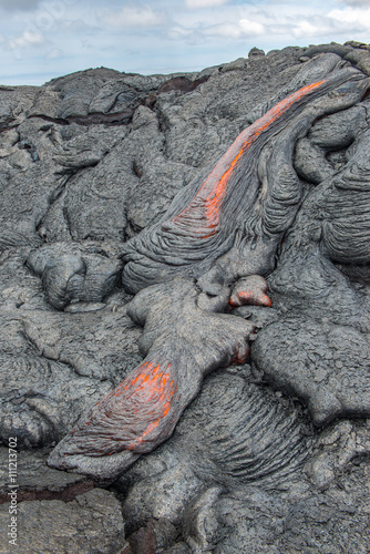 Obraz na płótnie Close up lava flow