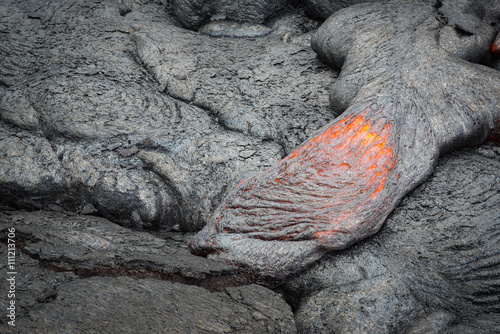 Obraz na płótnie Close up lava flow