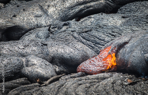 Obraz na płótnie Close up lava flow
