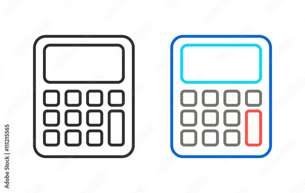 Calculator - vector icon. Calculator - vector icon.